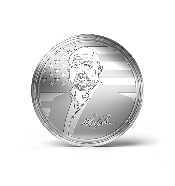 INFOWARS Alex Jones Signature .999 Fine Silver 1 oz Coin - Limited Edition 2025