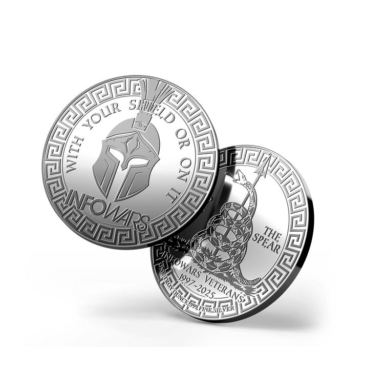 INFOWARS  - Tip of the Spear Limited Edition .999 Fine Silver 1 oz Coin * New