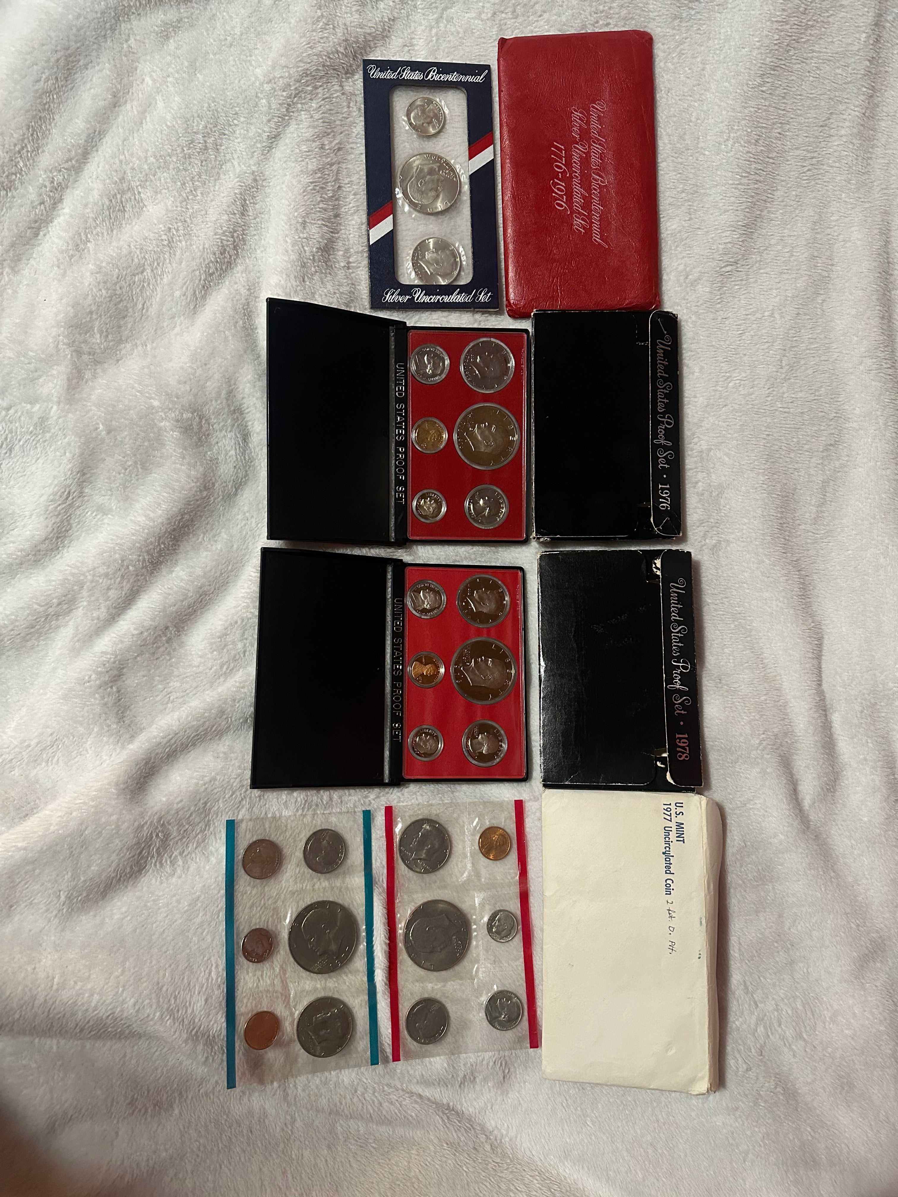 15 Set Lot Of Proof Sets * Us Mint & Bicentenal Coins * 1976-2009 * Uncirculated